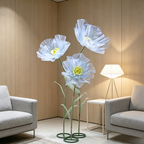 Flowerva Sheer Petal Sculpture Premium Decor
