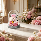 Flowerva Dome Preserved Floral Arrangement Premium Decor