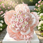 Flowerva Vibrant Petal Tapestry Hug Bucket Premium Decor