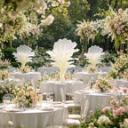 Flowerva Airy Champagne Veil Eternal Table Flower