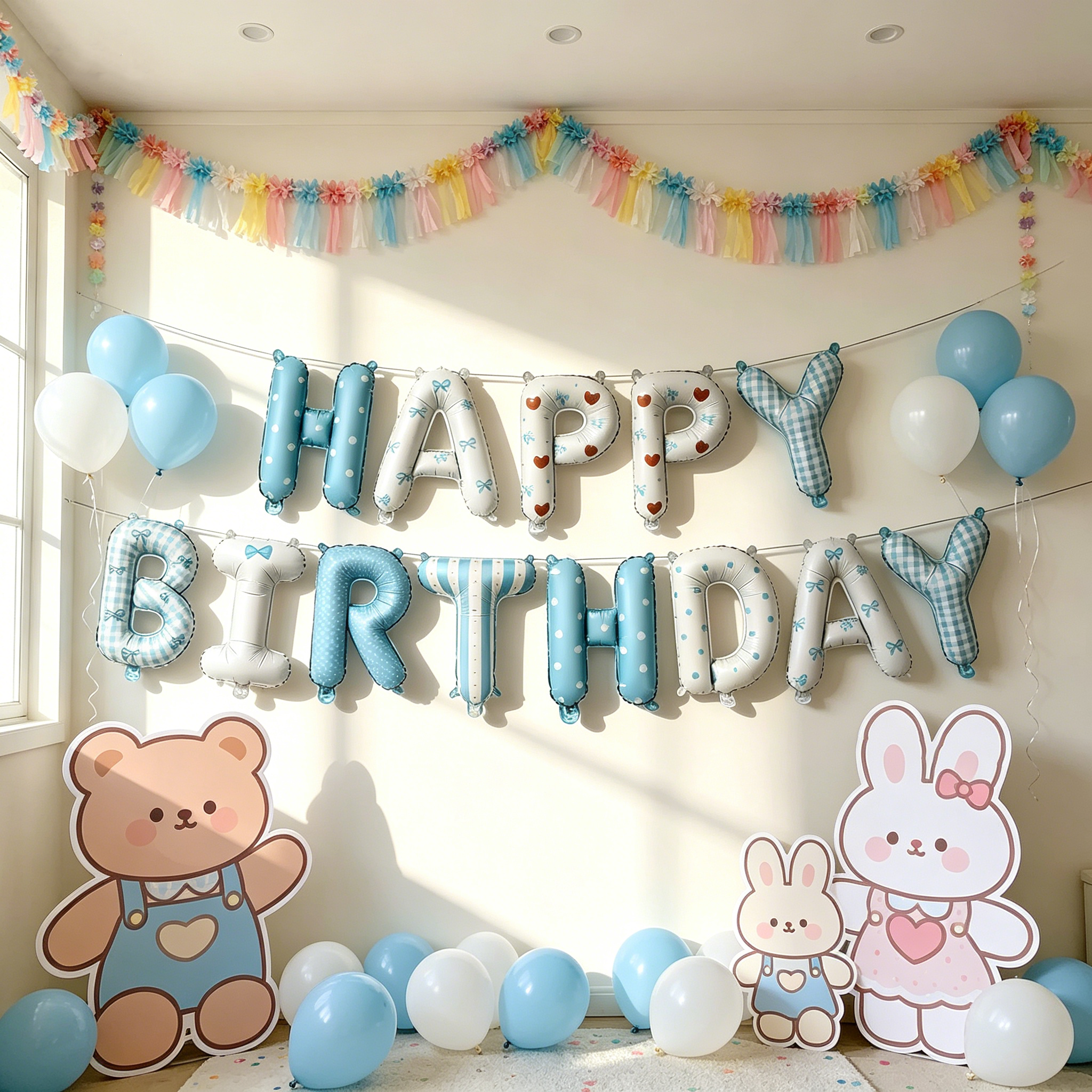 Flowerva 16 Inch Balloons Kids Birthday Party Decorations Backdrop Decor