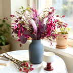 Flowerva Textured Everlasting Vase Arrangement Premium Decor