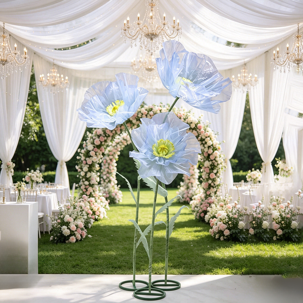 Flowerva Sheer Petal Sculpture Premium Decor