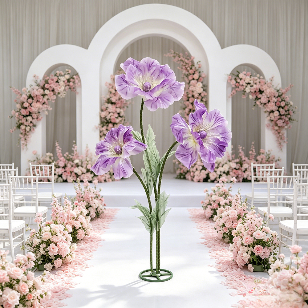 Flowerva Sheer Standing Petal Sculpture Premium Decor