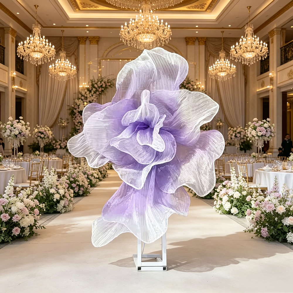 Flowerva Gradient Veil Form Art Installation (Without Base)