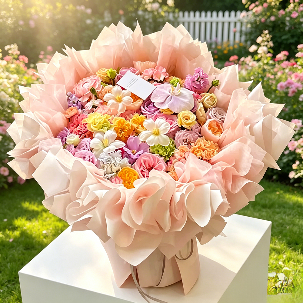 Flowerva Garden Mosaic Bloom Bucket Premium Decor