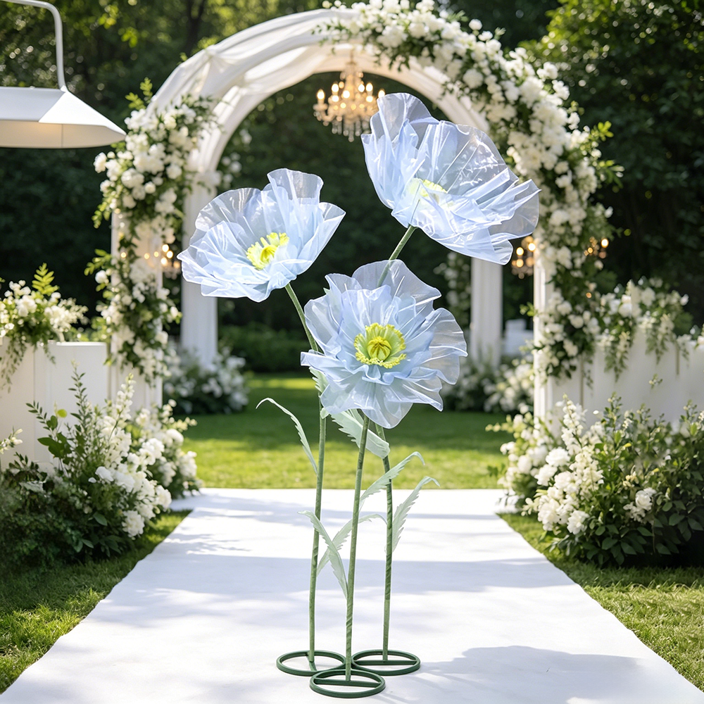 Flowerva Sheer Petal Sculpture Premium Decor