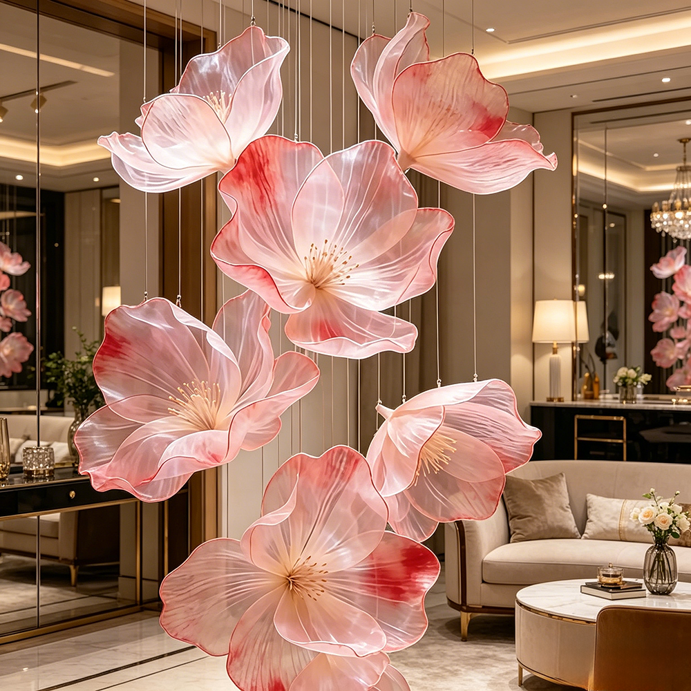 Flowerva Sheer Pearlescent Rhythm Premium Decor