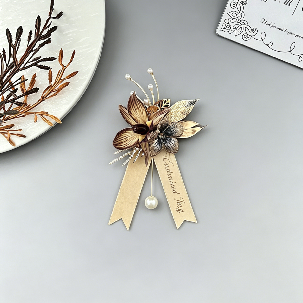 Brown Orchid Boutonnière