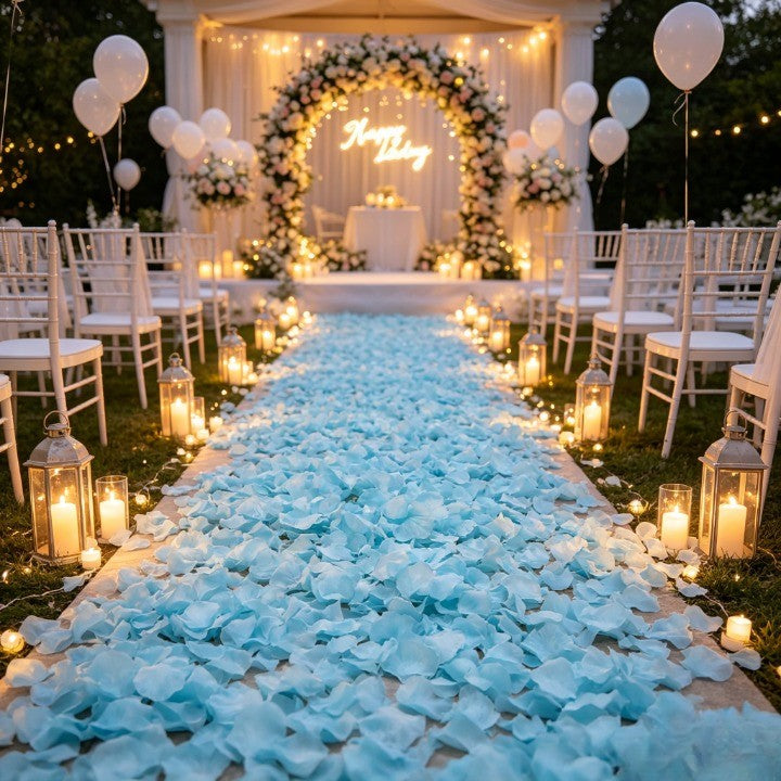 Flowerva  Proposal Scene Decor & Wedding Confetti —Tiffany Blue