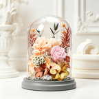 Flowerva Dome Preserved Floral Arrangement Premium Decor