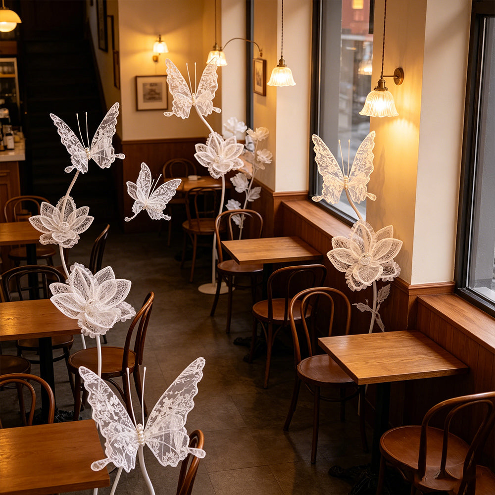 Flowerva Velvet Wing Lace Art Accent