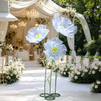 Flowerva Sheer Petal Sculpture Premium Decor