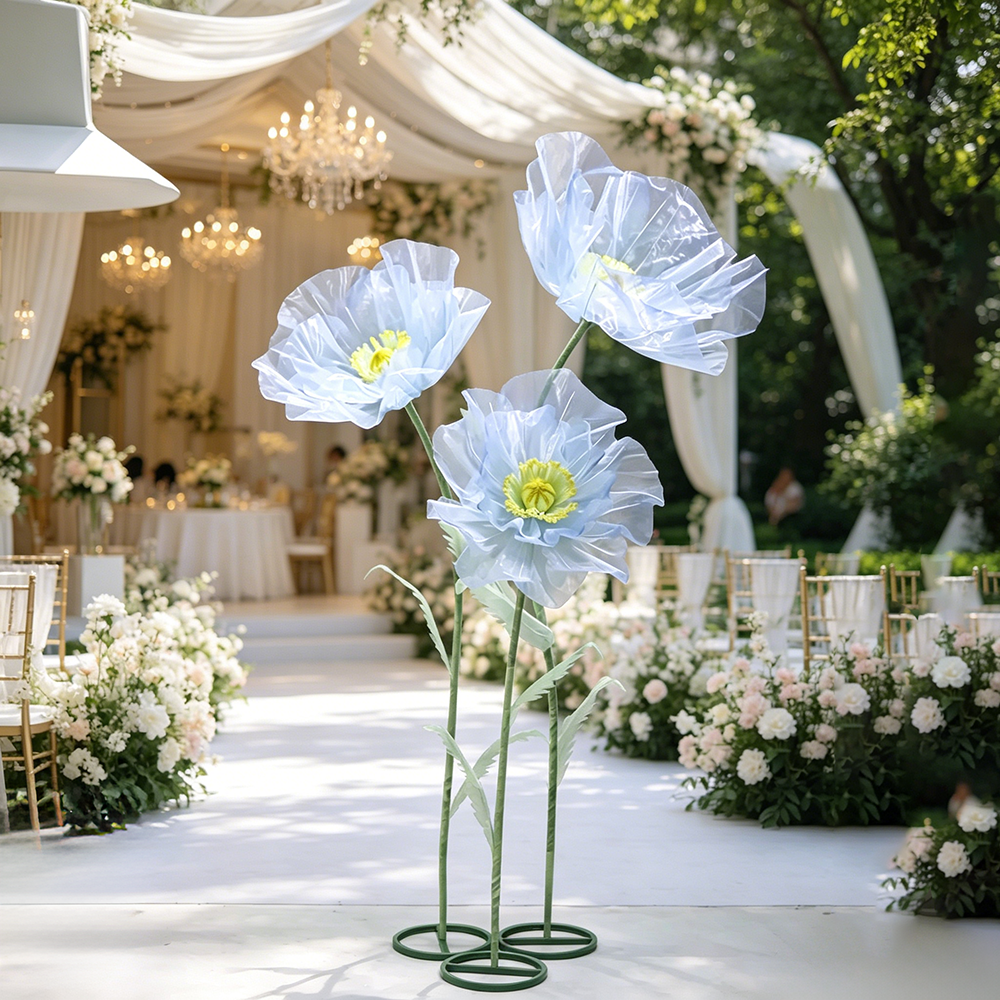 Flowerva Sheer Petal Sculpture Premium Decor