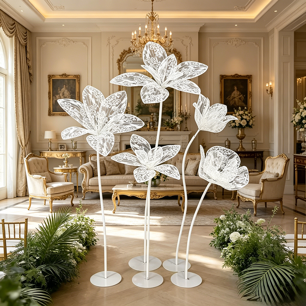 Flowerva Lacework Floral Silhouette Premium Decor