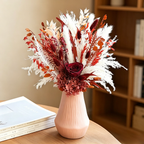 Flowerva Textured Everlasting Vase Arrangement Premium Decor