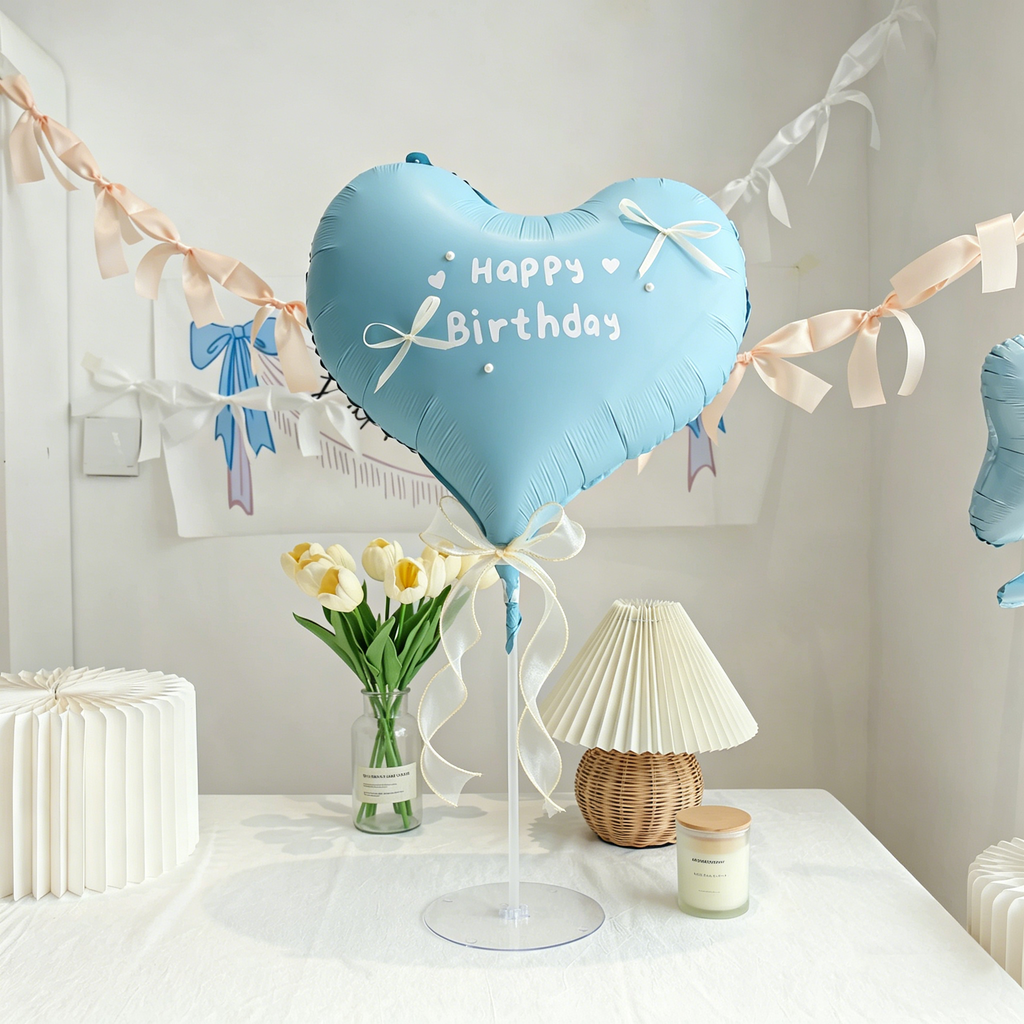 Flowerva French Romantic Birthday Balloon Table Decoration Party Ornament