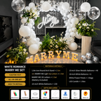 Flowerva Indoor Marriage Proposal Scene Decoration Balloon Set