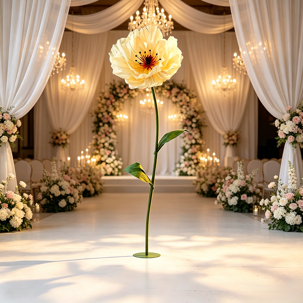 Flowerva Standing Petal Sculpture Collection Premium Decor