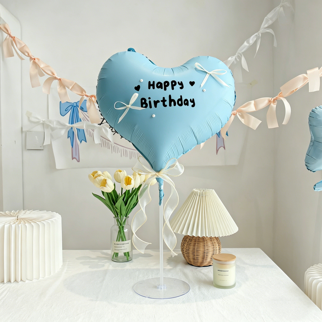 Flowerva French Romantic Birthday Balloon Table Decoration Party Ornament