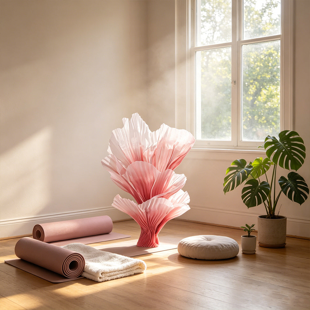 Flowerva Aura Pleat Sculpture Collection Table Flower