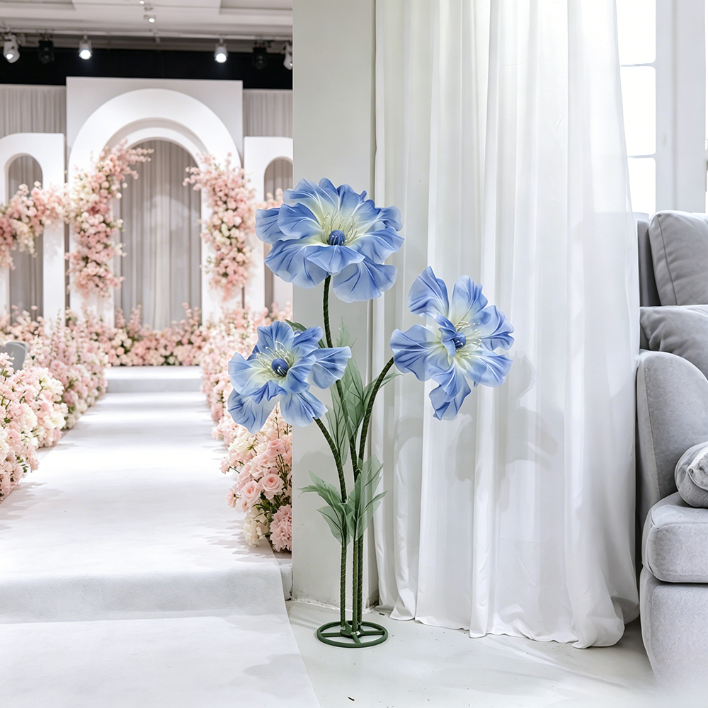 Flowerva Sheer Standing Petal Sculpture Premium Decor