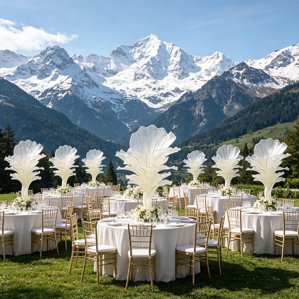 Flowerva Airy Champagne Veil Eternal Table Flower