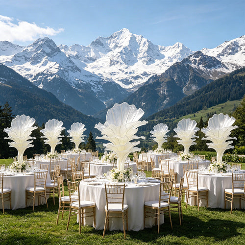 Flowerva Airy Champagne Veil Eternal Table Flower