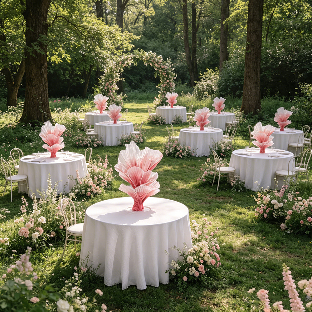 Flowerva Aura Pleat Sculpture Collection Table Flower