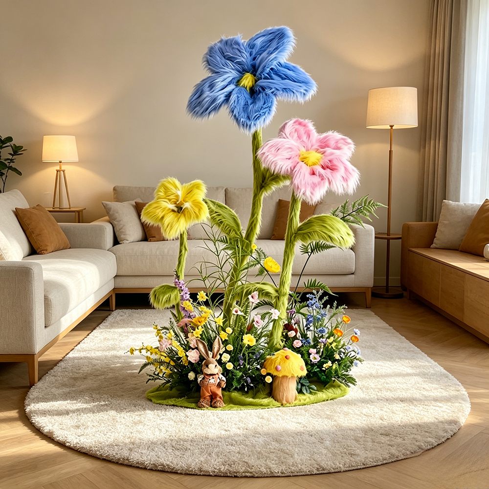 Flowerva Fuzzy Whimsy Centerpiece Flower Wedding Decoration