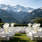 Flowerva Airy Champagne Veil Eternal Table Flower