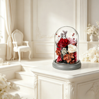 Flowerva Dome Preserved Floral Arrangement Premium Decor
