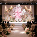 Flowerva Gradient Veil Form Art Installation (Without Base)