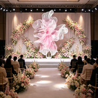 Flowerva Gradient Veil Form Art Installation (Without Base)