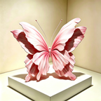 Acento artístico de mariposa etérea Flowerva