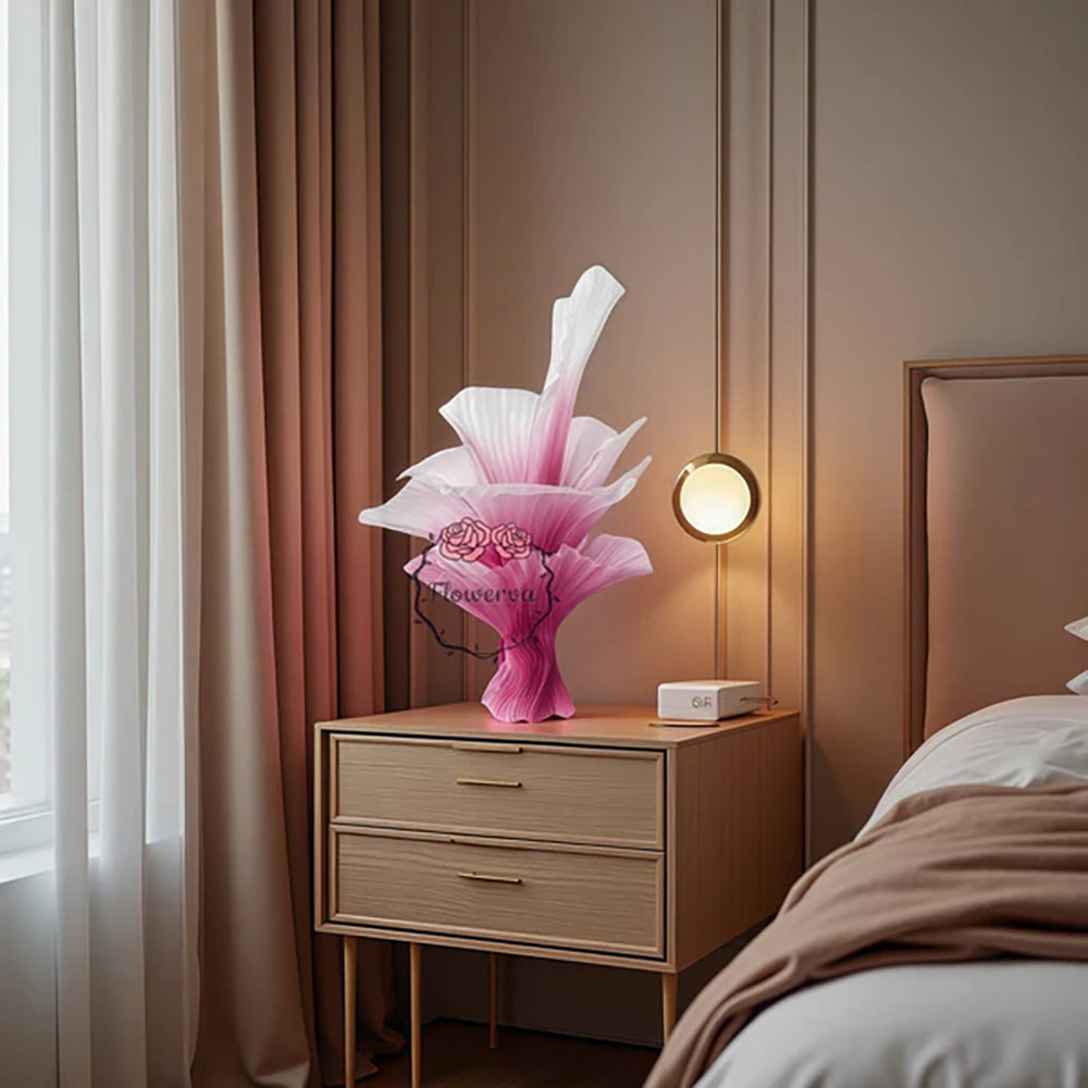 Flowerva Aura Pleat Sculpture Collection Table Flower