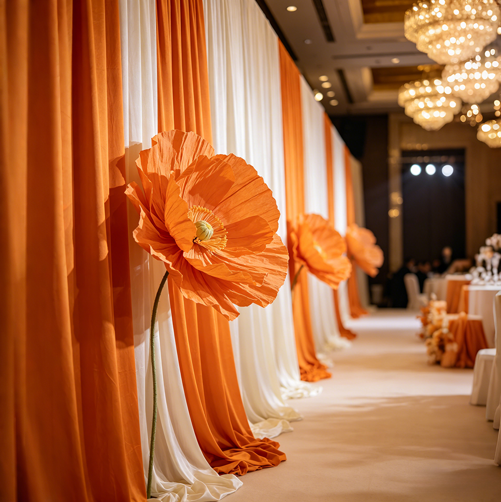 Flowerva Veil Poppy Ensemble Premium Decor