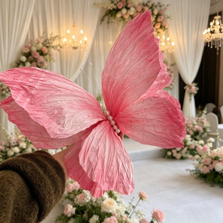 Flowerva Extra-Large Handmade Paper Butterfly for Weddings