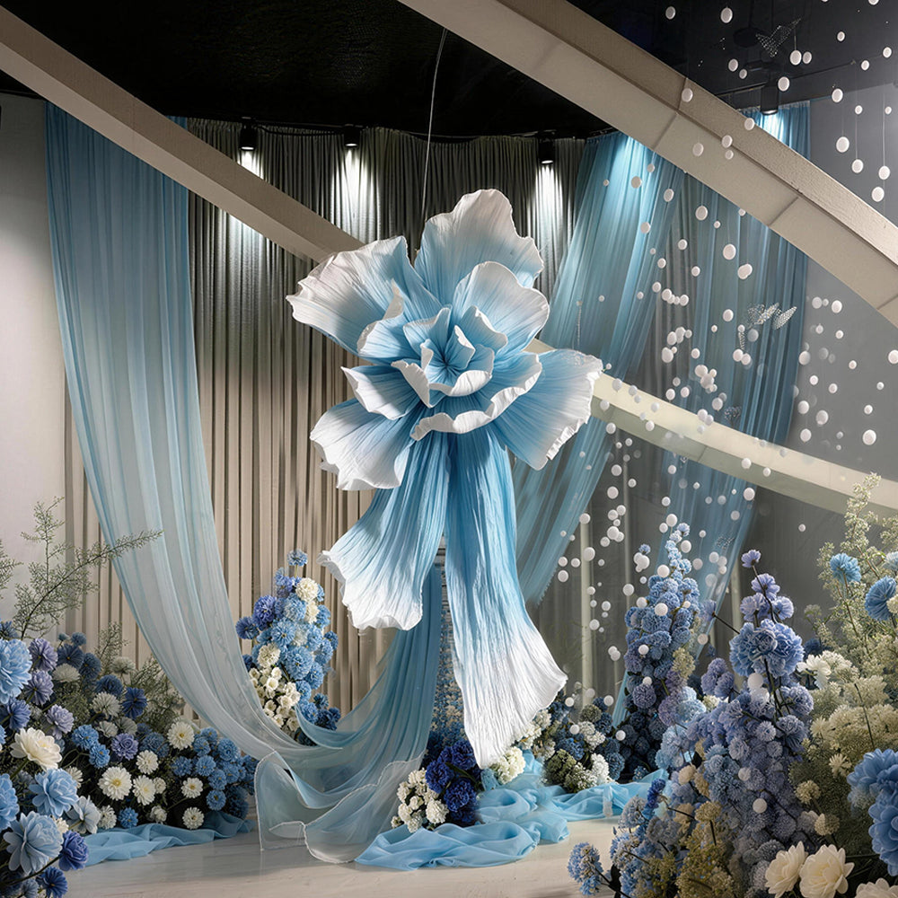 Flowerva Couture Crinkle Art Installation