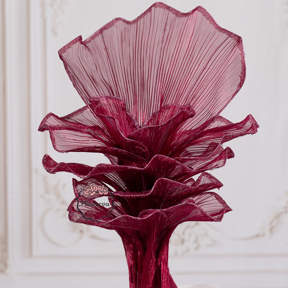 Flowerva Airy Wine Red Veil Eternal Table Flower