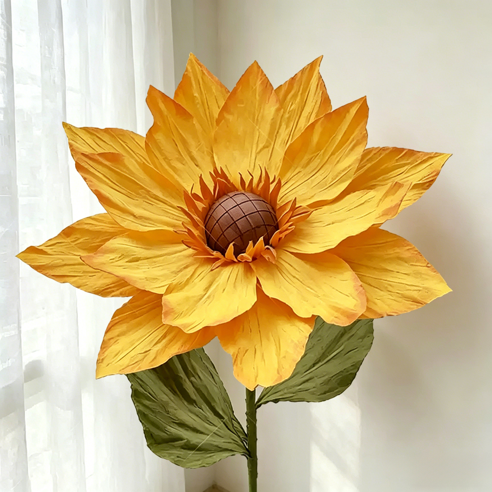 Flowerva Sunflower Golden Aura Premium Decor