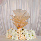 Flowerva Champagne Aura Pleat Table Flower