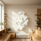 Flowerva Gradient Veil Form Art Installation (Without Base)