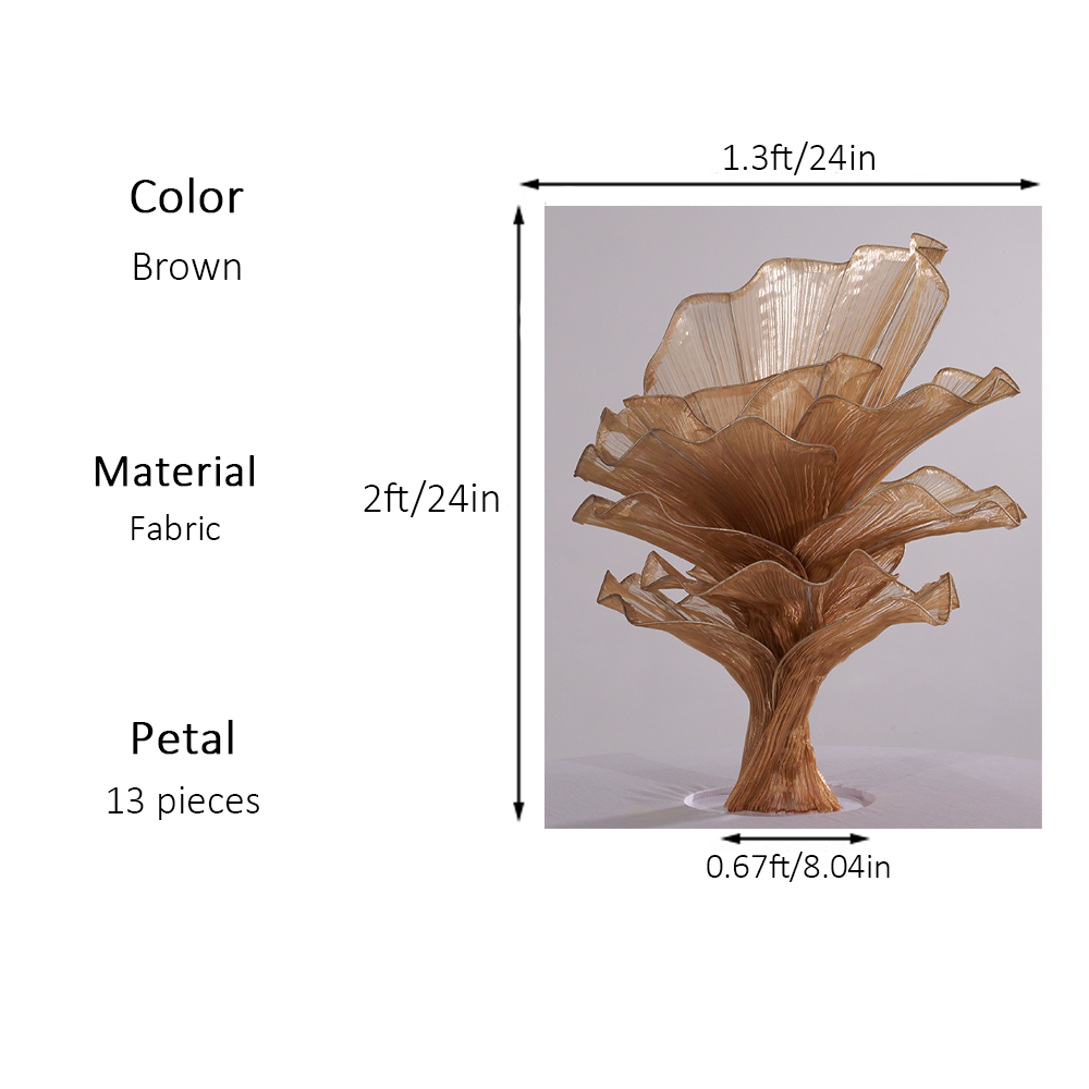 Flowerva Airy Brown Veil Eternal Table Flower