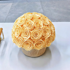 Premium Preserved Roses Yellow Champagne Gift Box