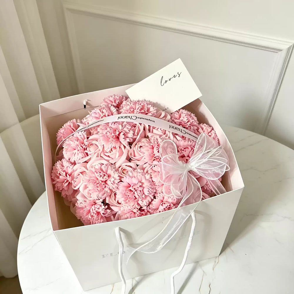 Flowerva Preserved Bloom Hug Bucket Premium Decor