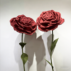 Flowerva Blazing Crimson Rose Premium Flower
