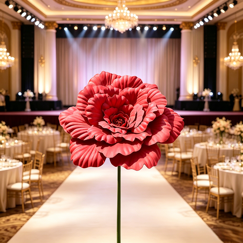 Flowerva Peony Sheer Opulence Premium Decor