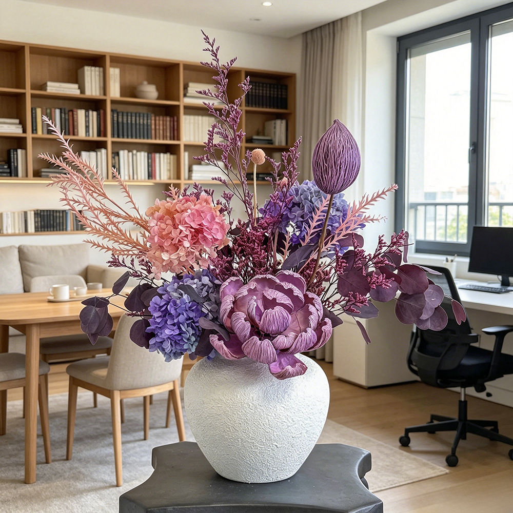 Flowerva Dreamy Everlasting Vase Arrangement Premium Decor