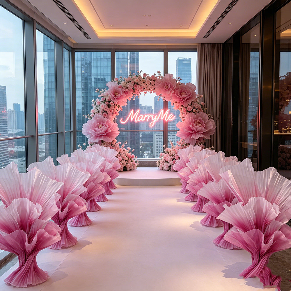Flowerva Aura Pleat Sculpture Collection Table Flower